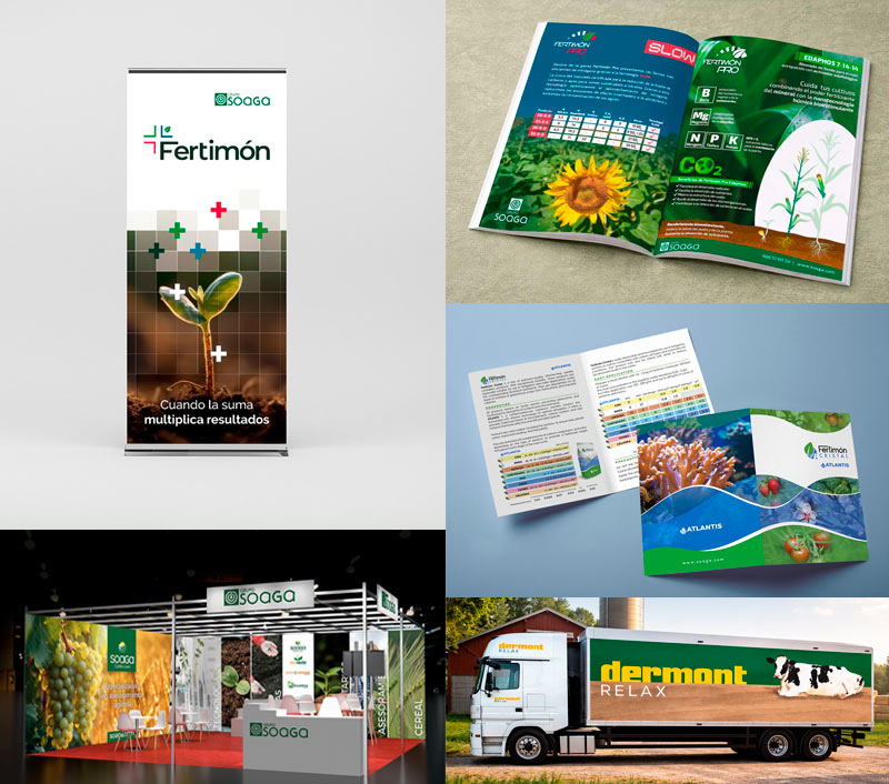 Diseño gráfico promocional para empresas del sector agrícola