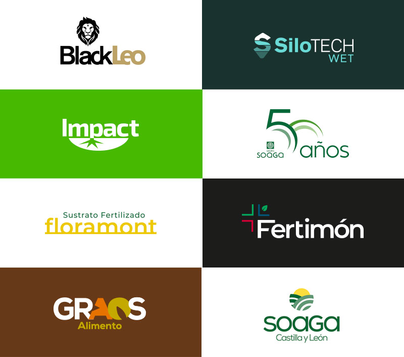 Ejemplo de diseño de imagen corporativa para productos agrícolas