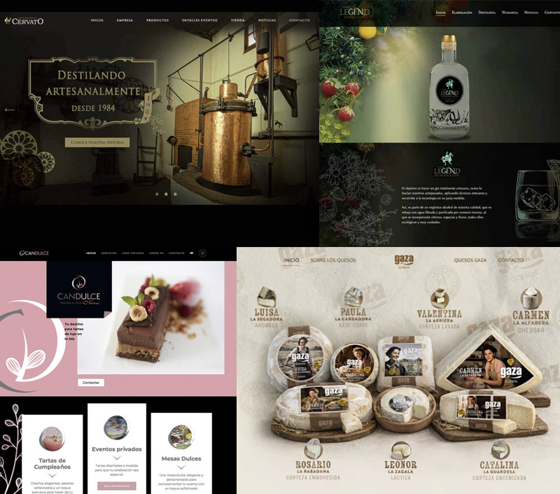 Diseño de página web tipo catálogo digital para empresas de alimentacion